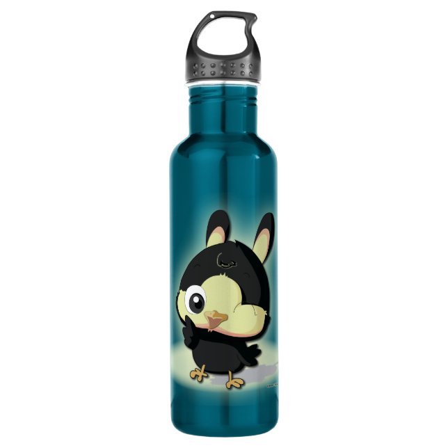 Niedlicher Vogel-lustige Cartoon-Charakter Kawaii Trinkflasche (Vorderseite)