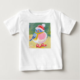 Niedlicher Vogel mit roten Stiefeln und einer Weih Baby T-shirt