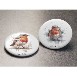 Niedlicher Vogelrobin in Aquarellfarben Flaschenöffner