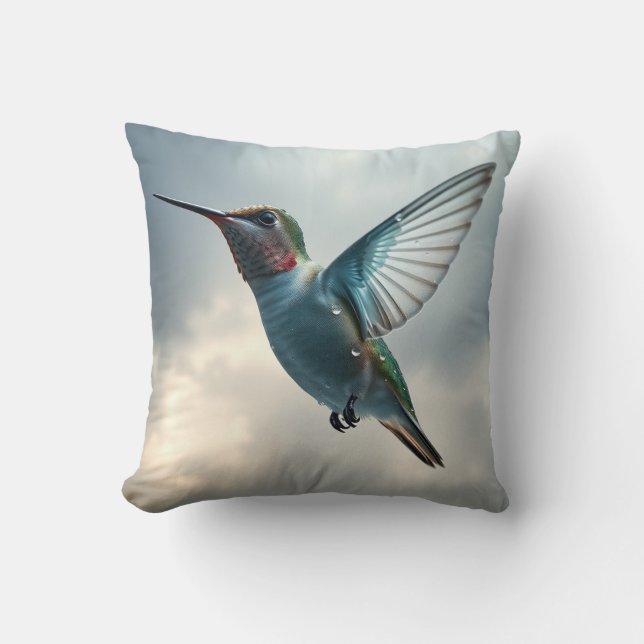 Niedlicher Vogelschwarm Kissen (Vorderseite)