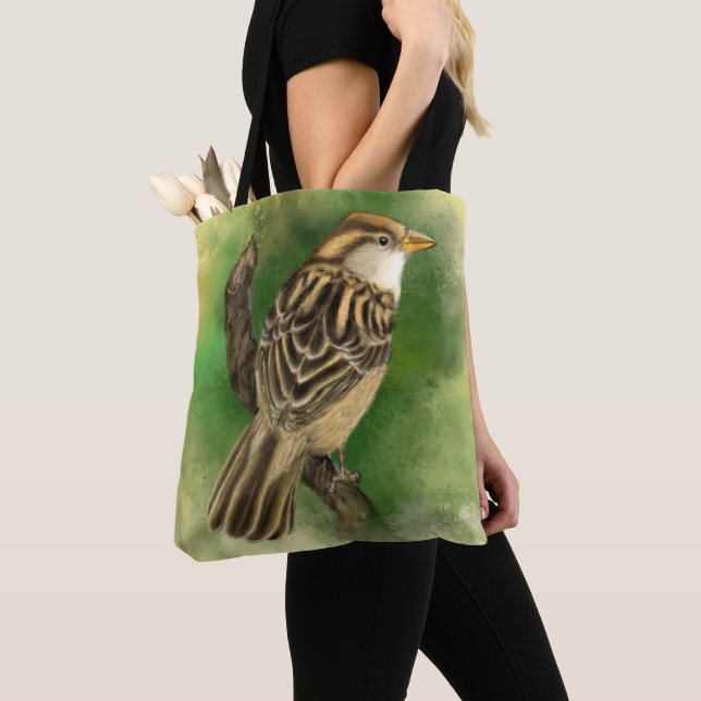 Niedlicher Vogelteppich Tasche (Von Nahem)