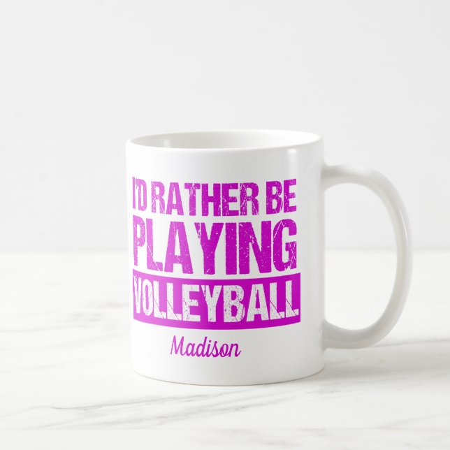 Niedlicher Volleyballspieler Kaffeetasse (Rechts)