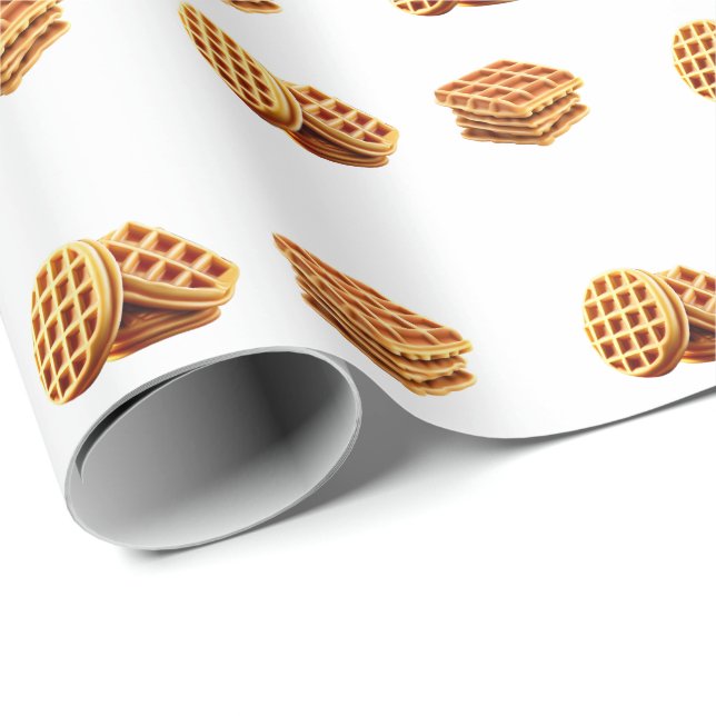 Niedlicher Waffel Geschenkpapier (Rolleneckpunkt)