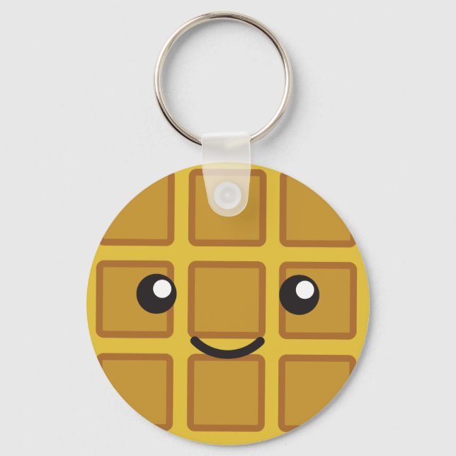 Niedlicher Waffel Schlüsselanhänger (Vorderseite)