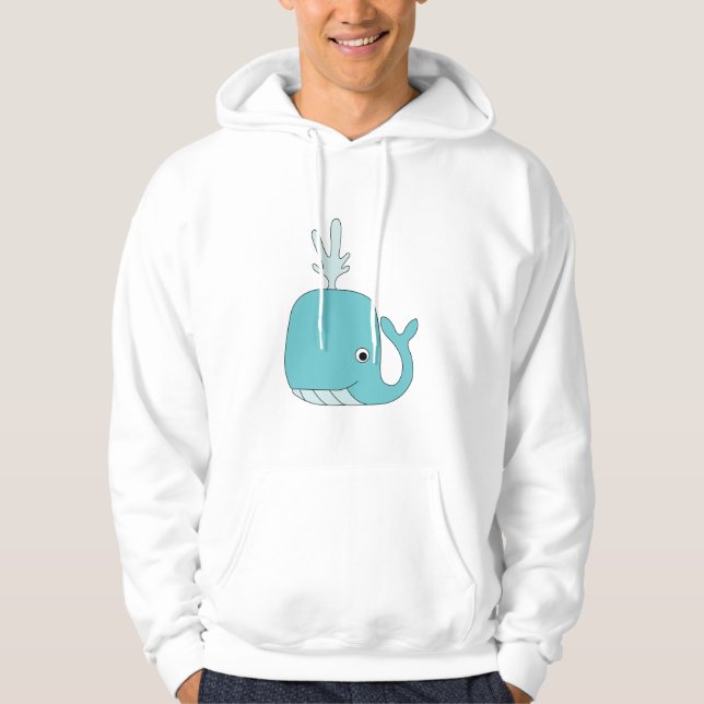 Niedlicher Wal Hoodie (Vorderseite)
