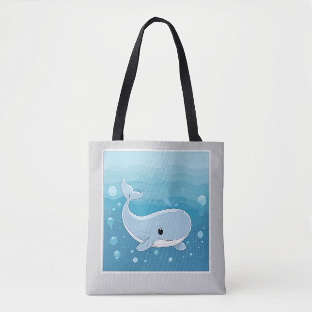 Niedlicher Wal Tasche (Vorderseite)