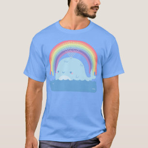Niedlicher Wal und Regenbogen T-Shirt