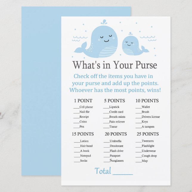 Niedlicher Wal Was ist in deinem Handyspiel? (Vorne/Hinten)