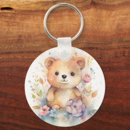 Niedlicher Waldbaby Bär Pints Kinderzimmer Art Schlüsselanhänger