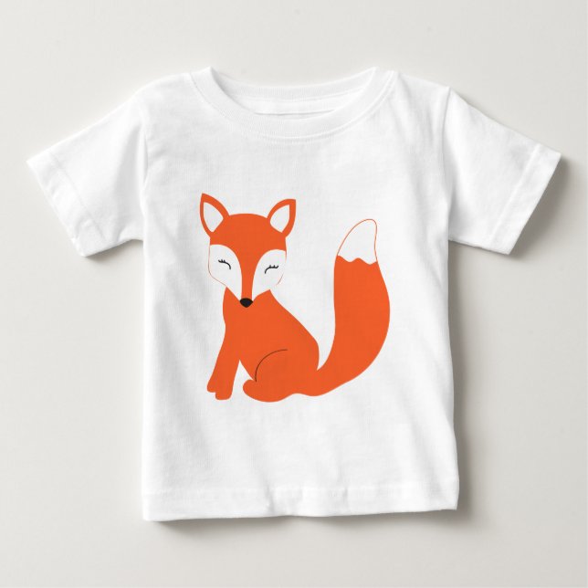 Niedlicher WaldbabyFox Baby T-shirt (Vorderseite)