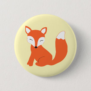 Niedlicher WaldbabyFox Button