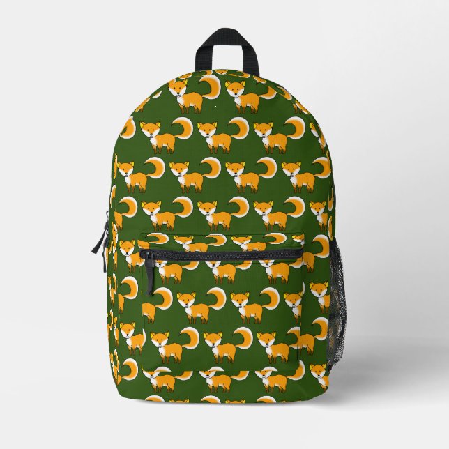 niedlicher Waldfuchs Bedruckter Rucksack (Vorderseite)