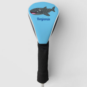 Niedlicher Walhai-Happy Cartoon-Abbildung Golf Headcover