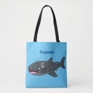 Niedlicher Walhai-Happy Cartoon-Abbildung Tasche