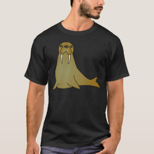 Niedlicher Walross-Cartoon T-Shirt