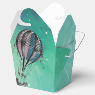 Niedlicher WARZWERT LUFTBALLOON GENDER REVEAL Gust Geschenkschachtel