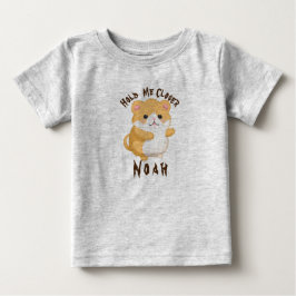 Niedlicher WasserfarbenHamster Naher Baby T-shirt