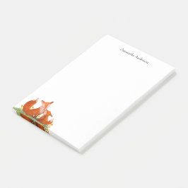 Niedlicher Wasserfarbenwaldfuchs Post-it Klebezettel