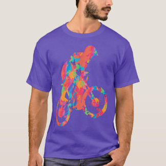 Niedlicher Wasserfarbenzyklus für farbenfrohe Radf T-Shirt