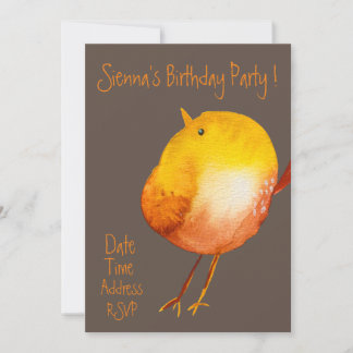 Niedlicher Wasservogel Geburtstagsparty Einladung