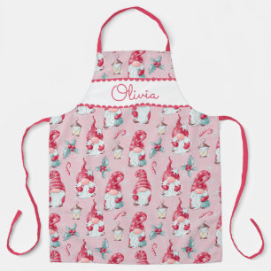 Niedlicher Weihnachts-Gnome-Urlaub Backen Individu Schürze