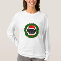 Niedlicher Weihnachts-Schwarzer Mops Weihnachten i