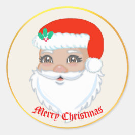 Niedlicher Weihnachtsaufkleber Runder Aufkleber