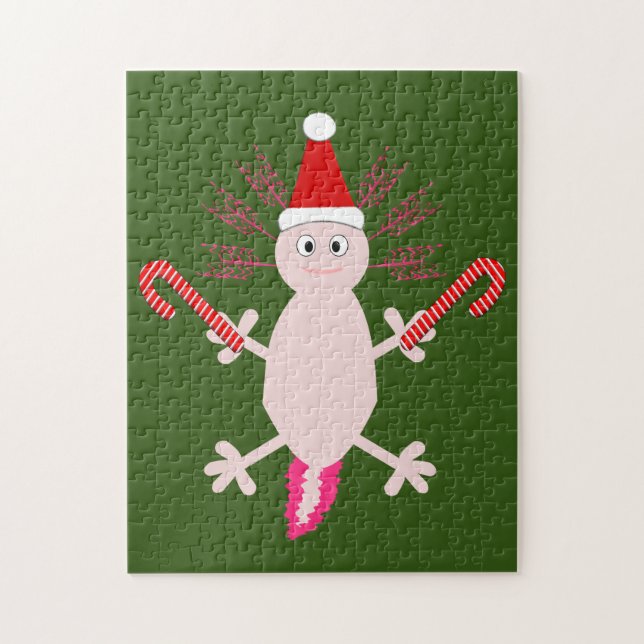 Niedlicher WeihnachtsAxolotl (Vertikal)