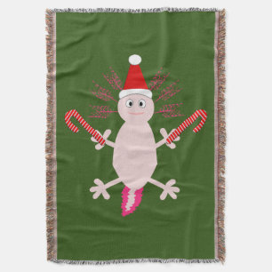 Niedlicher WeihnachtsAxolotl Decke