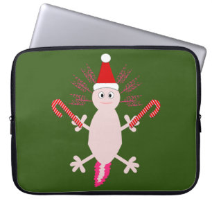 Niedlicher WeihnachtsAxolotl Laptopschutzhülle