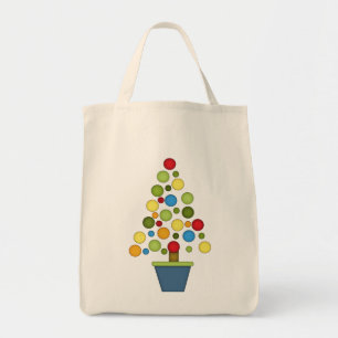 Niedlicher Weihnachtsballbaum Tragetasche