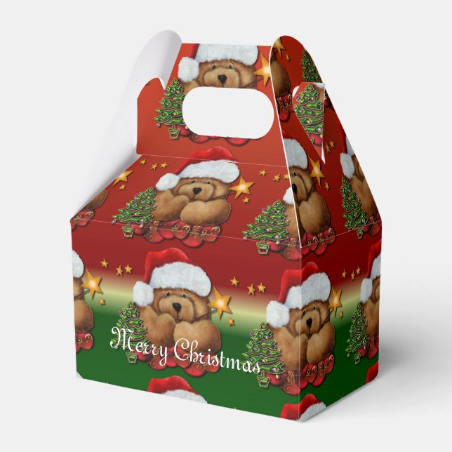 Niedlicher Weihnachtsbär - Gable Gevor Box 2 Geschenkschachtel (Vorderseite)