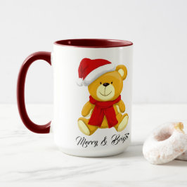 Niedlicher Weihnachtsbär Personalisiert Tasse