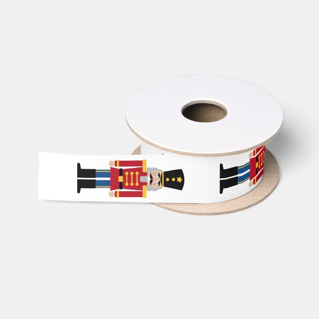 Niedlicher Weihnachtsbär Weihnachtsgeschenkband Satinband (Spule)