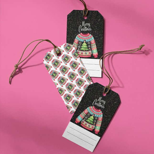 Niedlicher Weihnachtsbaum am Ugly Christmas Sweate Geschenkanhänger (Von Creator hochgeladen)