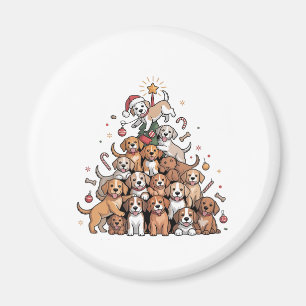 Niedlicher Weihnachtsbaum Dog Xmas Tree Welpe Magnet