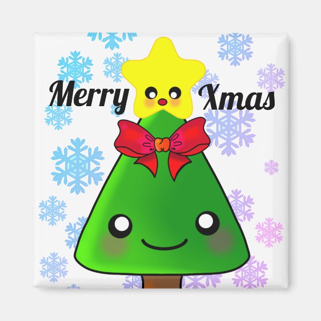 Niedlicher Weihnachtsbaum mit Star Magnet (Vorne)