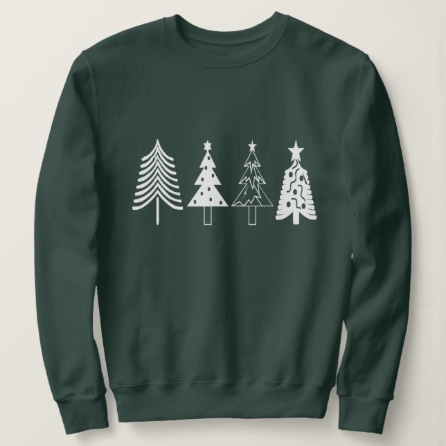 Niedlicher Weihnachtsbaum Sweat Shirt (Design vorne)