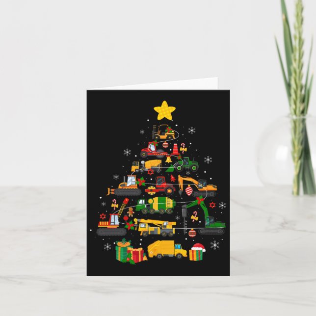 Niedlicher Weihnachtsbaum Weihnachtsmannmütze Baug Karte (Vorderseite)