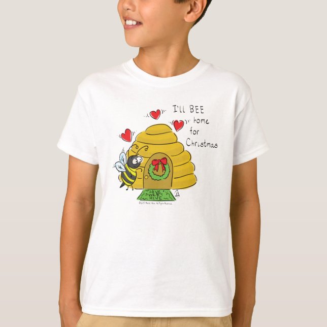 Niedlicher Weihnachtsbäume Funny Holiday Cartoon T-Shirt (Vorderseite)