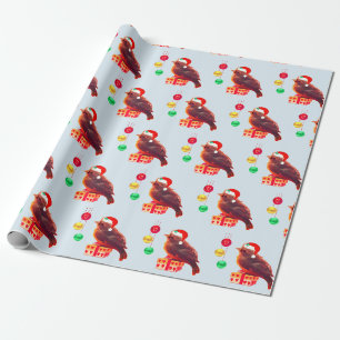 Niedlicher Weihnachtsbird Geschenkpapier