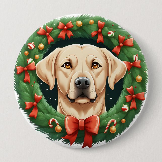 Niedlicher Weihnachtsbold Button (Vorderseite)