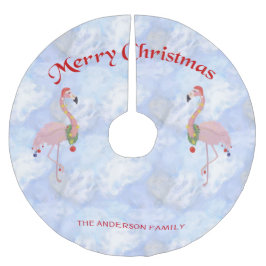 Niedlicher Weihnachtsbrand Polyester Weihnachtsbaumdecke