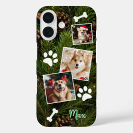Niedlicher Weihnachtsdog-Handy-Case, einfach anpas iPhone 16 Hülle