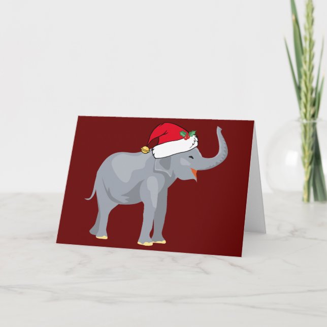 Niedlicher Weihnachtselementar Feiertagskarte (Vorderseite)