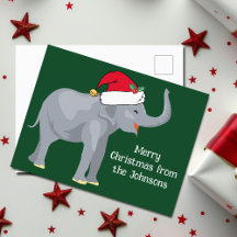 Niedlicher Weihnachtselementar in Santa Claus Hat 