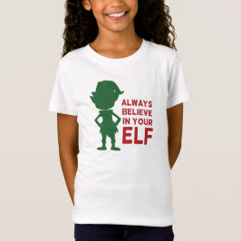 Niedlicher Weihnachtself Holiday Gedeckter Sonnenp T-Shirt