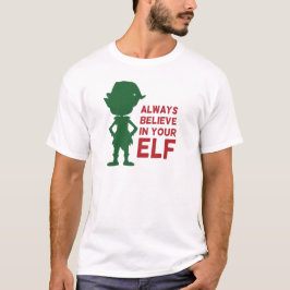 Niedlicher Weihnachtself Holiday Gedeckter Sonnenp T-Shirt