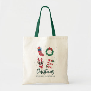 Niedlicher Weihnachtsfamilienname - passender Feie Tragetasche