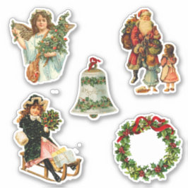 Niedlicher Weihnachtsfeiertag Aufkleber